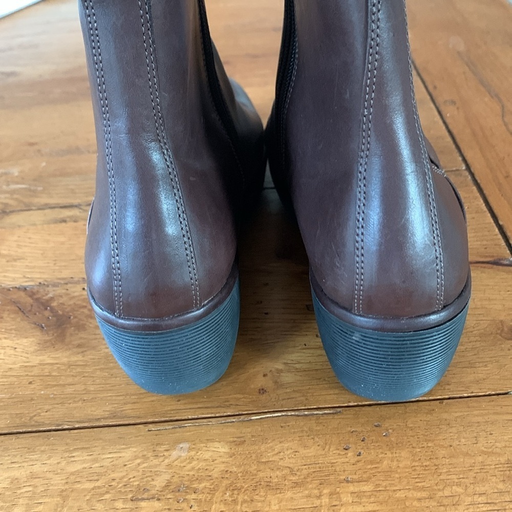 Clarks Artisan Clarene Surf Platform Boots Women’s Brown Chelsea Wedge Size 9 - Picture 7 of 12